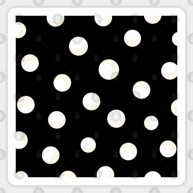 Shining white polka dots pattern Sticker by GULSENGUNEL